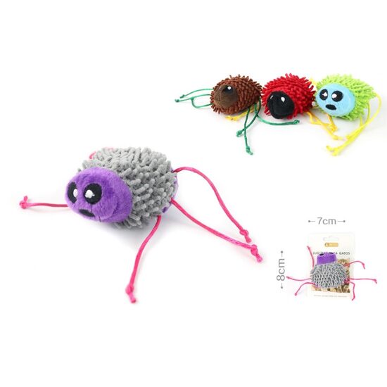 Jucarie pentru pisica, Insecta din plus, 8x7cm