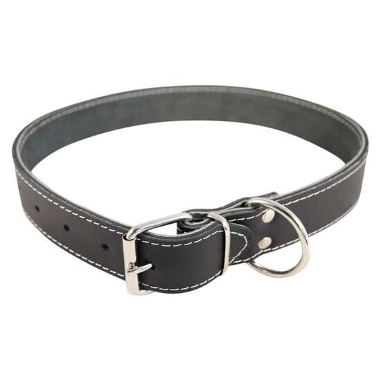 Zgarda caini mari piele simpla nr.6 Neagra PETRO