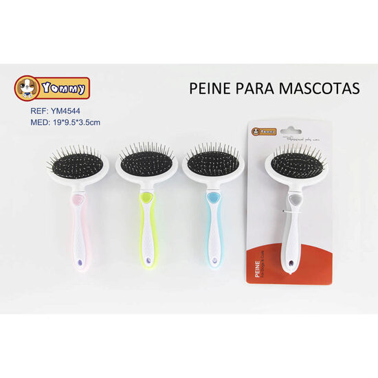 Perie  plastic ovala, caini, M 19x9.5x3.5 cm