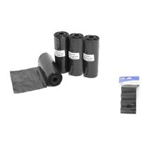 Saci biodegradabili parfumati negri, caini, 4x15 buc