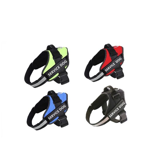 Ham caini mari Service Dog, XXL 82-113cm Reflectorizant
