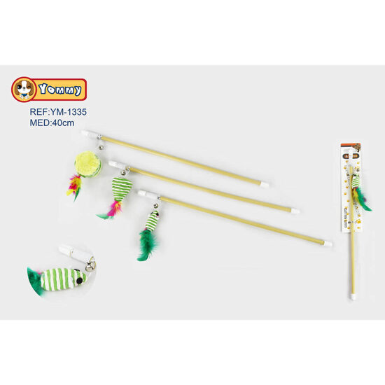 Jucarie pentru pisica, undita 40 cm YM1335