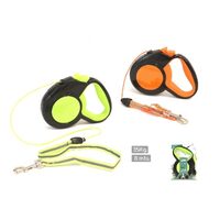 Lesa retractabila caini mari, Reflectorizanta, 8m - 35Kg