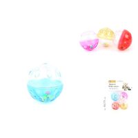 Jucarie pentru pisica Minge cu bile plastic 3.5cm, 4buc