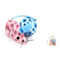 Jucarie pentru pisici soricel si minge plus,  6 cm, 2 buc