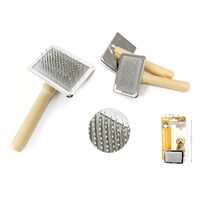 Tesala caini mici, S 6x4.2x11.6 cm maner lemn