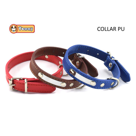 Zgarda caini piele ecologica ''Tablita'' 2x45 cm