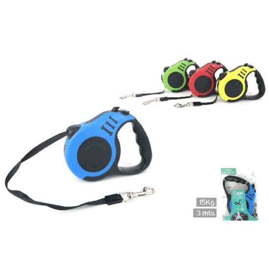 Lesa retractabila caini, Os, Banda 3m - 15Kg