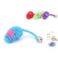 Jucarii pentru pisica, soarece codita clopotel 6cm, 2buc