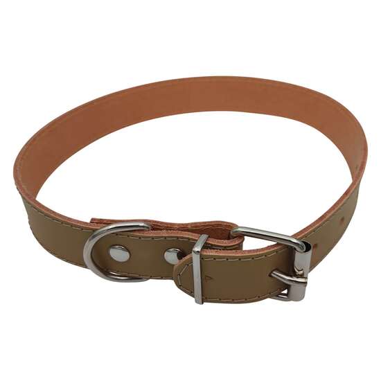 Zgarda caini medii piele naturala simpla nr.4 Color PETRO