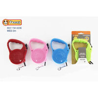 Lesa retractabila caini,pisici, Banda, S 3m - 15Kg