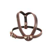 Ham caini mici piele naturala Nr.0 Maro 1 x 27-37 cm PETRO