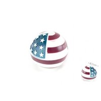 Jucarie caini minge vinyl steag SUA, 8.7 cm