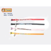 Zgarda pisici PVC cu imprimeu 1x30cm