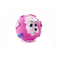 Jucarie vinyl minge cu os 9 cm