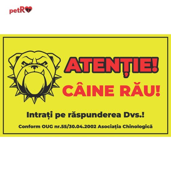 Placuta avertizare 15x25cmx3mm ''CONFORM OUG'' PA-15