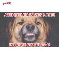 Placuta avertizare 15x25cmx3mm ''EU PAZESC AICI'' PA-14