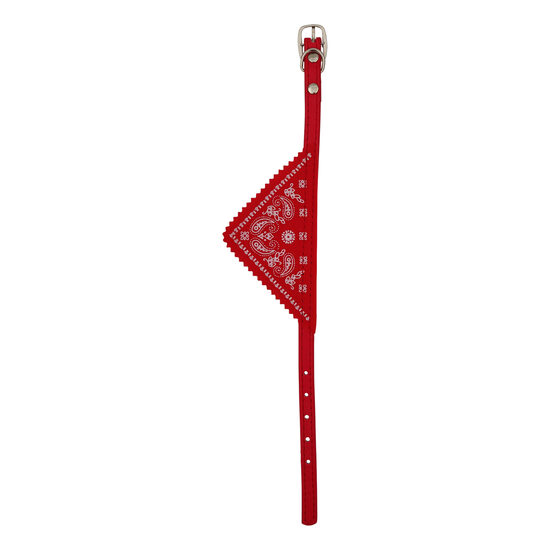 Zgarda pentru caini, pisici cu bandana 1x30cm Rosie PETRO