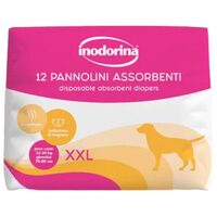 Scutece absorbante caini f mari,Inodorina XXL 12buc 32-50Kg