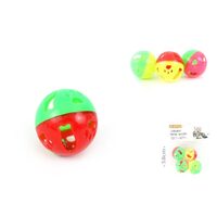 Jucarii pentru pisica, minge cu clopotel, 3.8cm, 4buc