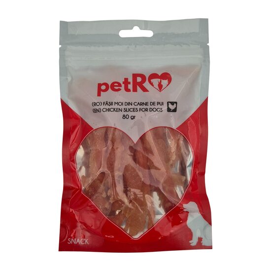 Fasii moi din carne de pui 80gr PETRO