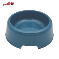 Castron rotund plastic caini,pisici, 200ml, 13.5x4.6cm PETRO