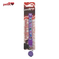 Zgarda pentru pisici - flori - Mov,1x20-35 cm PETRO