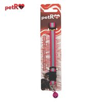 Zgarda pisici reflectorizanta- Roz,1x20-35 cm PETRO