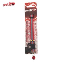 Zgarda pisici reflectorizanta- Rosie,1x20-35 cm PETRO