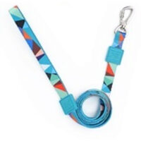 Lesa albastru+geometric 1 cm