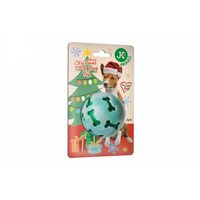 Jucarie de Craciun - minge TPR, scartaitoare, 7.5 cm