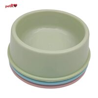 Castron rotund plastic caini,pisici, 300ml, 15x5cm  PETRO