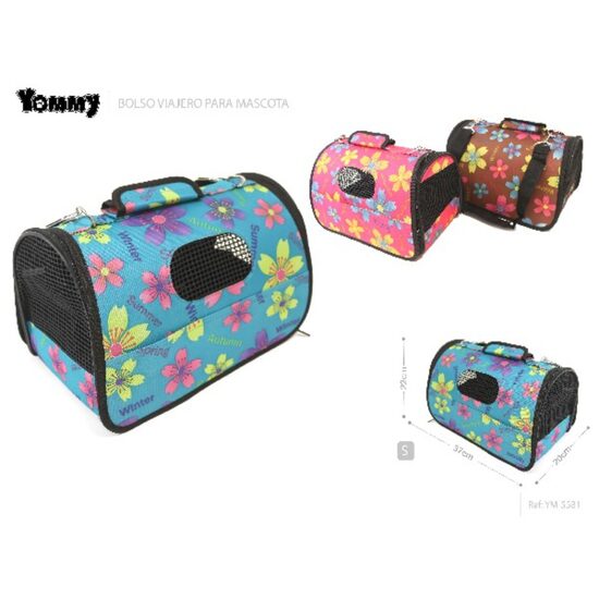 Geanta voiaj cu flori  S 37x22x20 cm YM5581