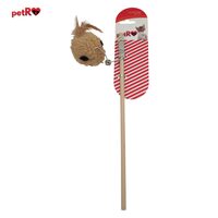 Jucarie pisica undita Minge plus maro 30 cm PETRO
