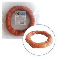 Gogosi piele vita cu carne de pui pentru caini, 225gr