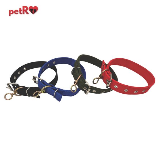 Zgarda textila dubla pentru caini 3x60cm PETRO