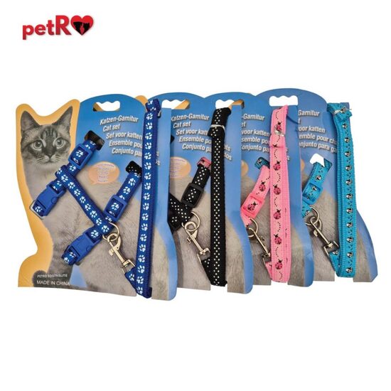 Set ham-lesa IMPRIMEU pentru pisici 1.5 cm PETRO