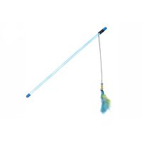 Jucarie pt pisici undita pene, margele, clopotel 40cm