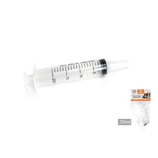 Seringa pentru animale de companie, varf alungit 20ml