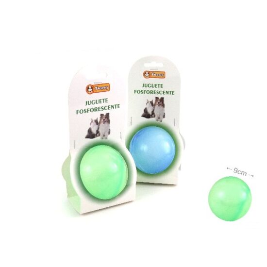 Jucarie caini Minge fluorescenta Mare 9cm