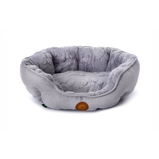 Pat caini mici, Gri cu labute, S 50x40x17cm JK