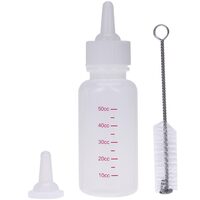Set Biberon animale de companie cu perie si tetina 50ml