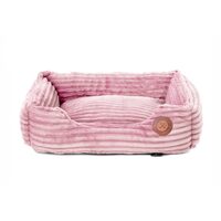 Pat caini mici, material Coral roz, 50 cm