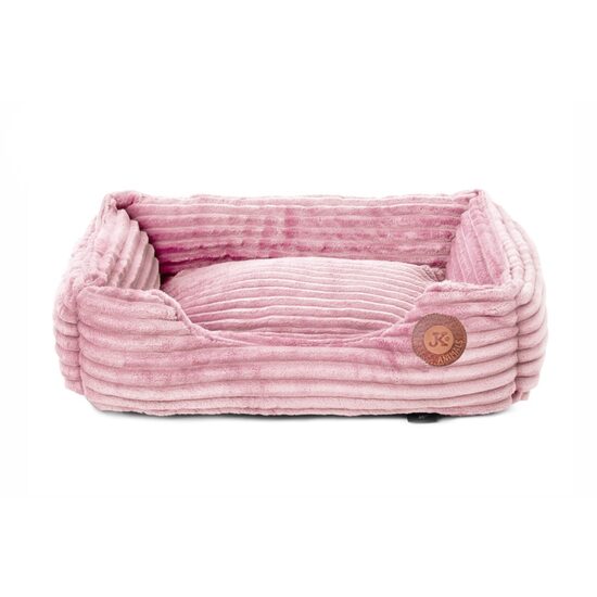 Pat caini mici, material Coral roz, 50 cm
