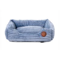 Pat caini mici, material albastru Coral, 50 cm