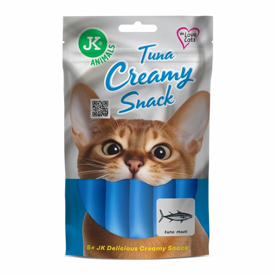 Recompense pisici Crema de Ton, Vitamine, JK,  5x15 gr