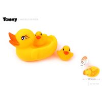 Jucarie de vinil ratusca cu pui pentru caini 12.5 cm