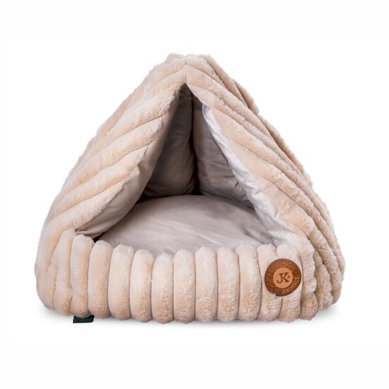 IGLU  pentru caini JK ANIMALS Olaf, BEJ, 45 cm