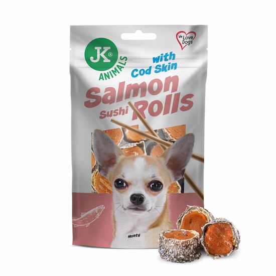 Rulouri de Sushi cu Somon si Piele de Peste Cod, JK 80 gr