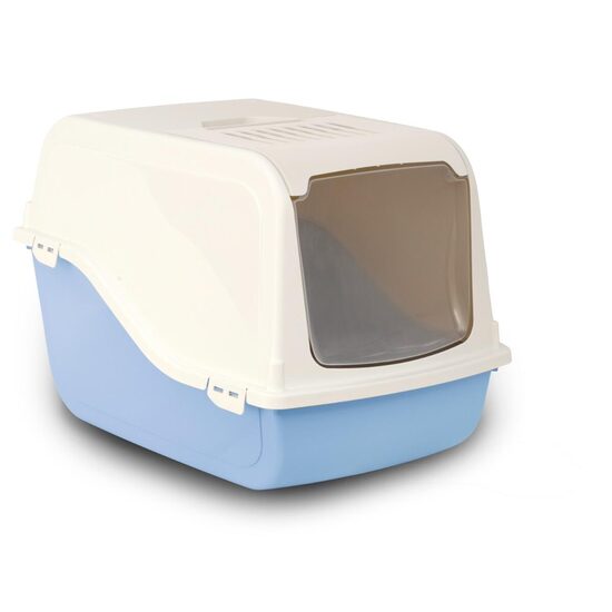 Litiera ARIEL 57X39X38 cm CHIUSA ALBASTRA cu filtru